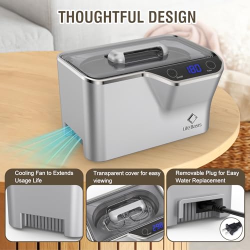 Ultrasonic Jewelry Cleaner 20 Ounces (600ML) with Digital Timer Z283