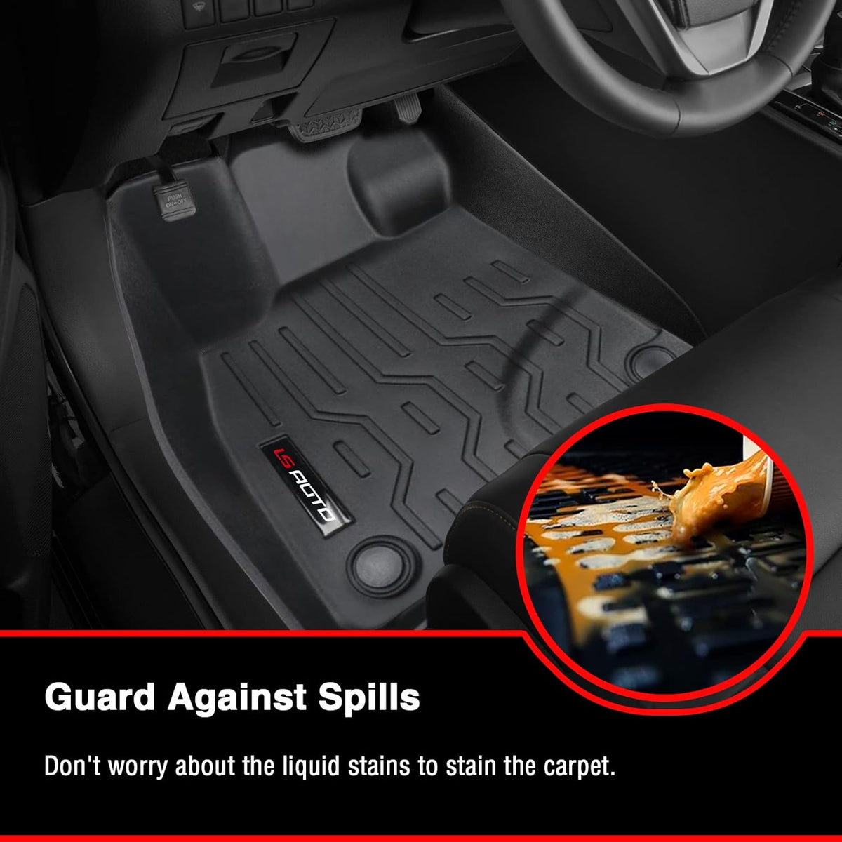 3D Design All Weather Floor Liners for 2021 2022 Ford Bronco Sport 4 Door Black L3765