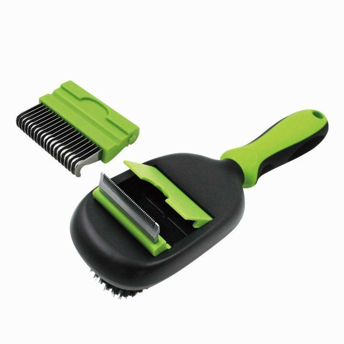 5-in-1 Interchangeable Dematting and Deshedding Bristle Pin and Massage Pet Comb G712