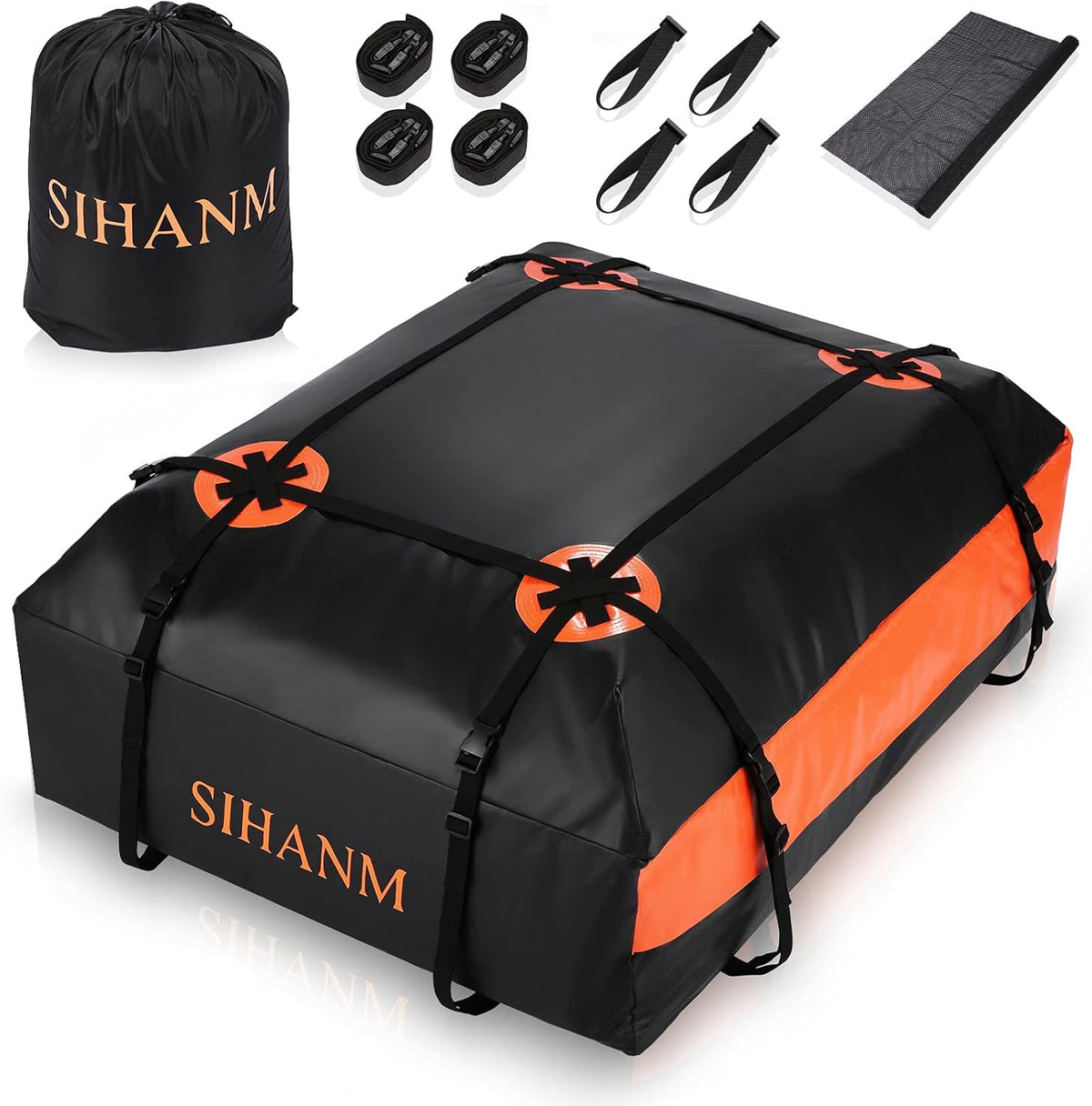 15 Cubic Feet Heavy Duty Waterproof Rooftop Cargo Carrier Y98851