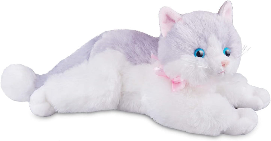 White Plush Cat Stuffed Animal Toy Set T24801