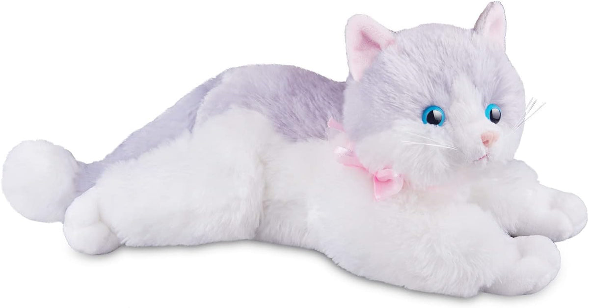 White Plush Cat Stuffed Animal Toy Set T24801