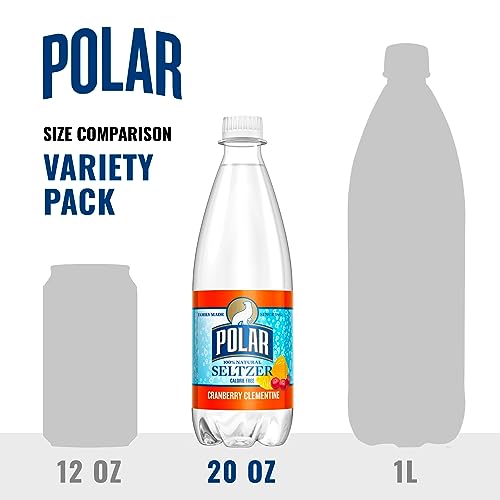 Seltzer Variety Pack Flavored Sparkling Water, 20 fl oz, 12 pack Y645998