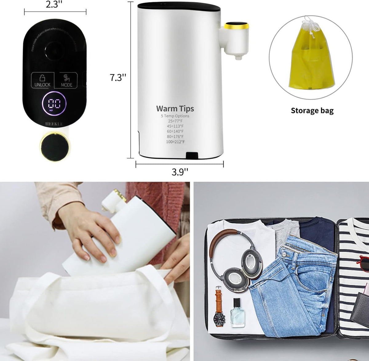 3s Instant Hot Water Dispenser Countertop with Touch Screen and Child Safety Lock U669479