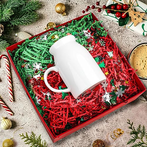 1LB Christmas Crinkle Cut Paper Shred Filler N759