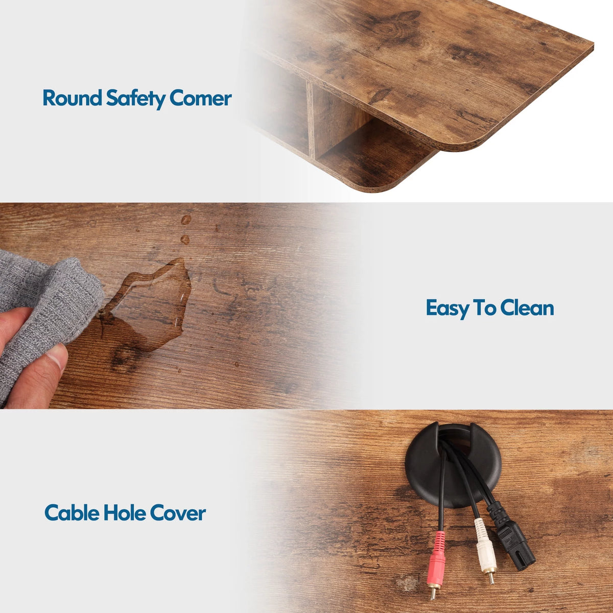 Wall Mount TV Stand up to 50" Walnut Y140