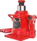 20 Ton Hydraulic Bottle Jack, Red, Pack of 2 A651005