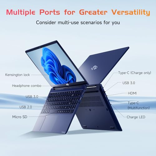 15.6 IPS FHD Laptop, 16GB RAM 1TB SSD Intel Pentium Quad Core N100, Backlit Keyboard Fingerprint R3599