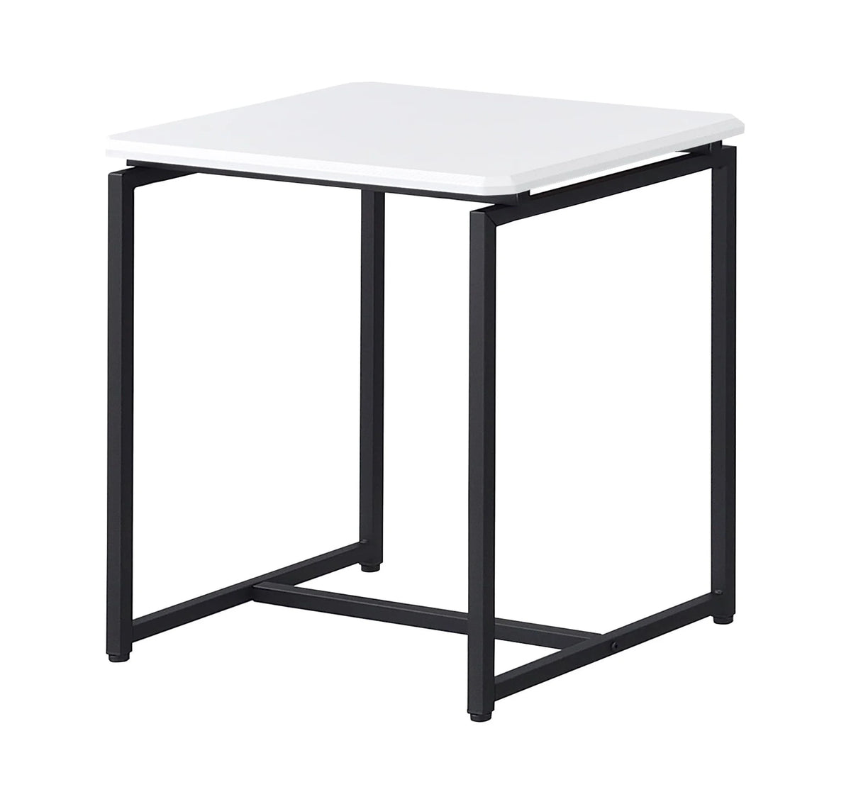 White 3 Piece Carbon Fiber Coffee Table and End Table Set K913556