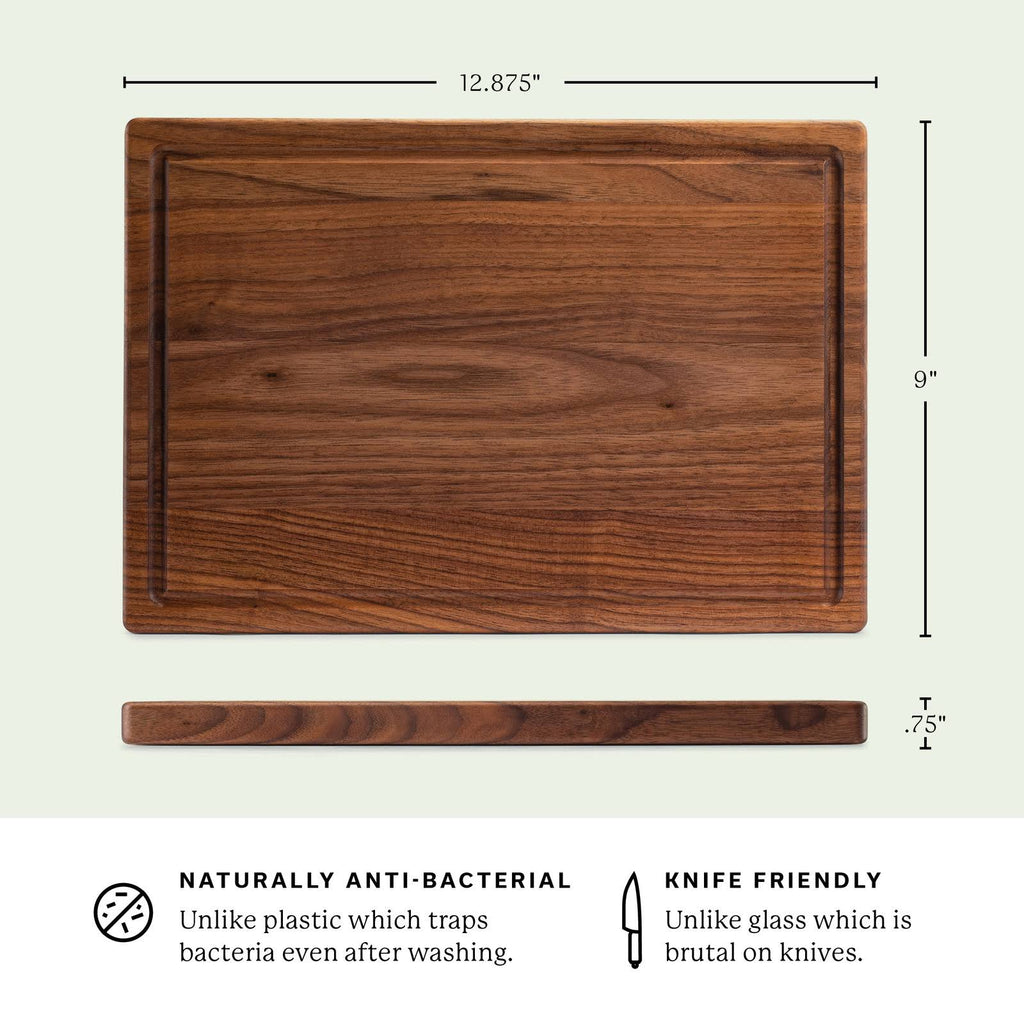 Walnut Wood Cutting Board with Juice Groove I70806
