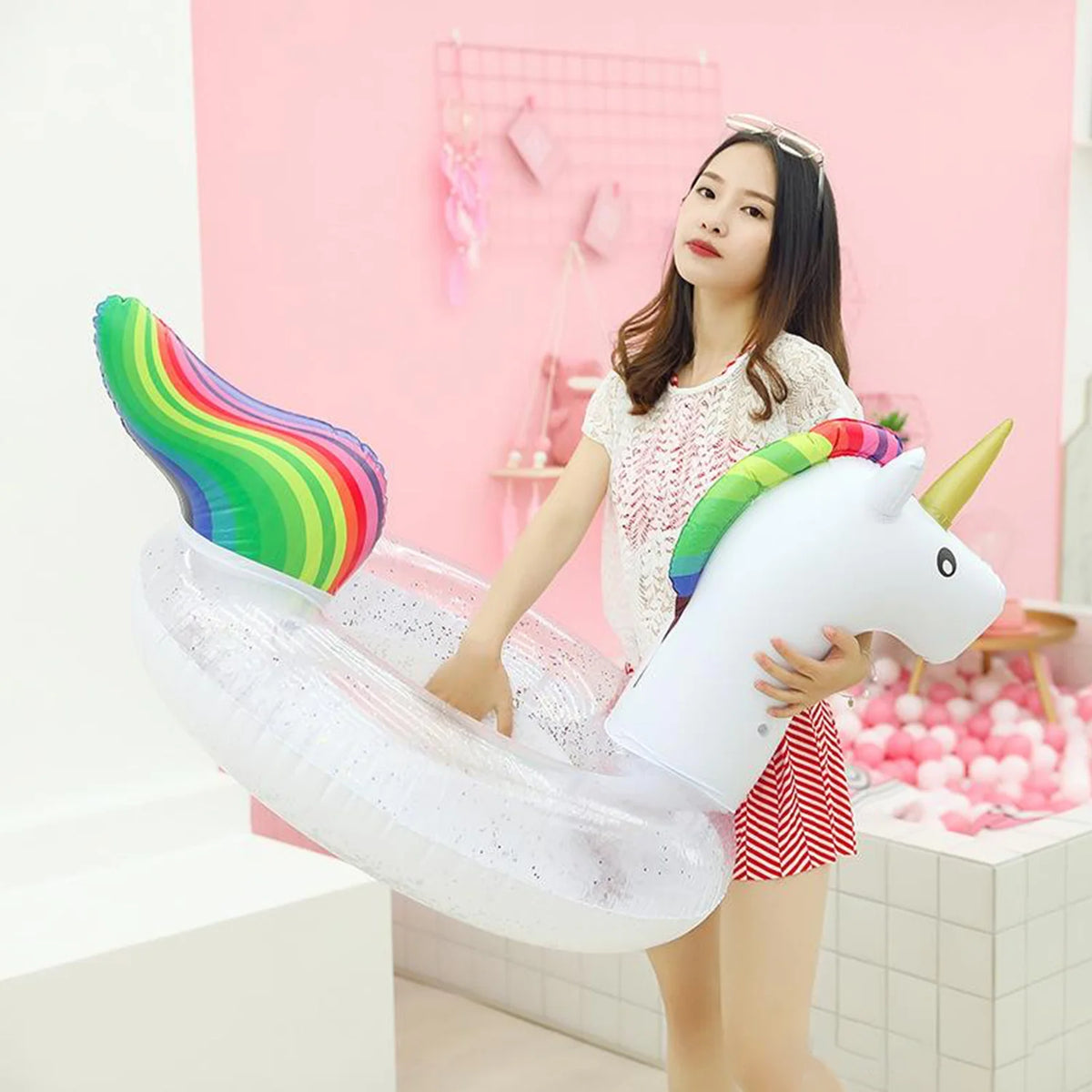 Inflatable Sea Horse Swimming Ring 48 inc N1921