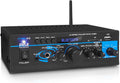 2X40W Bluetooth Power Amplifier System with RCA, USB, AUX, Headphone, Mic Input F55222