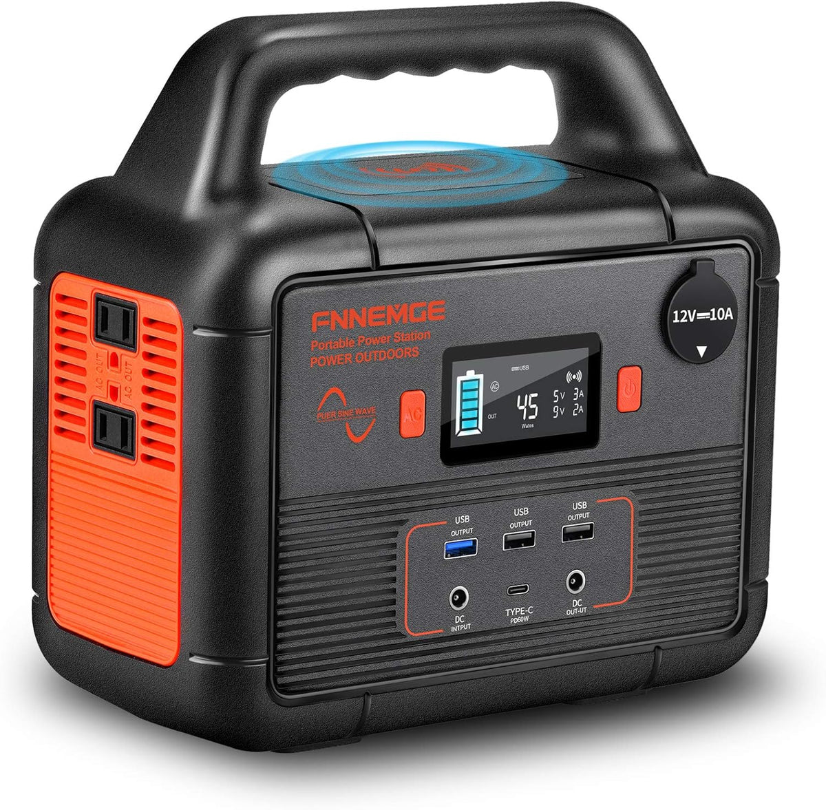 300W Portable Power Station, 266Wh Solar Generator, 72000mAh 60W PD Power Bank with Dual 110V AC Outlets C669