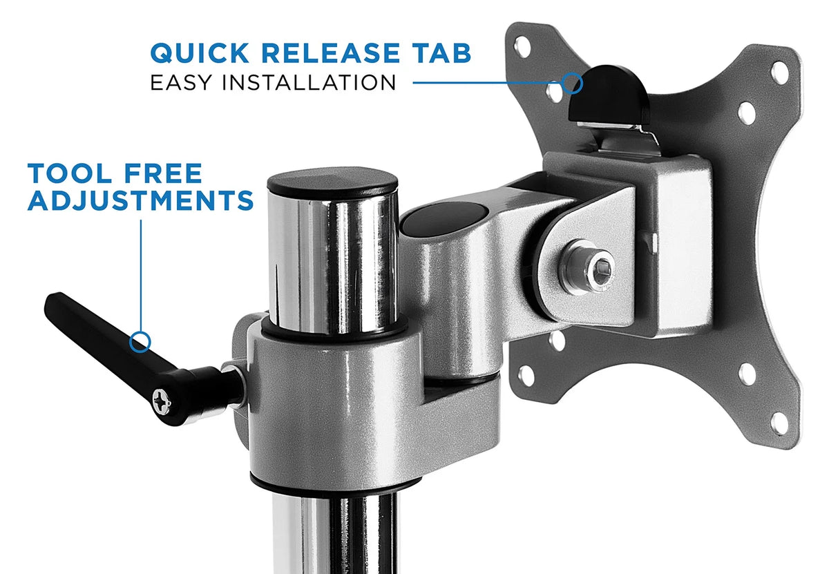 Triple Monitor Desk Mount with USB and Audio Ports L5649