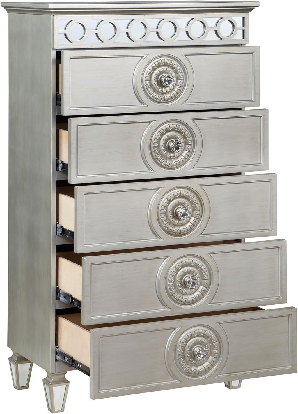 Silver Mirrored Chest Z5471