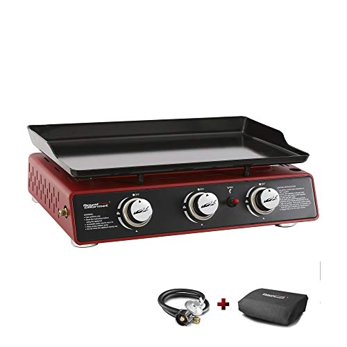 24-Inch 3-Burner Portable Table Top Gas Grill Griddle M538