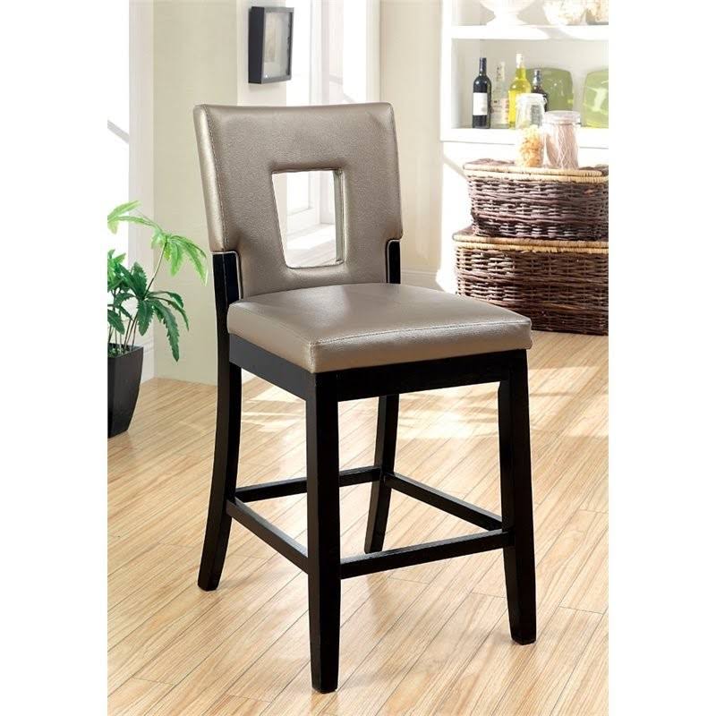 26x22 Counter Stool in Pewter (Set of 2) L8232