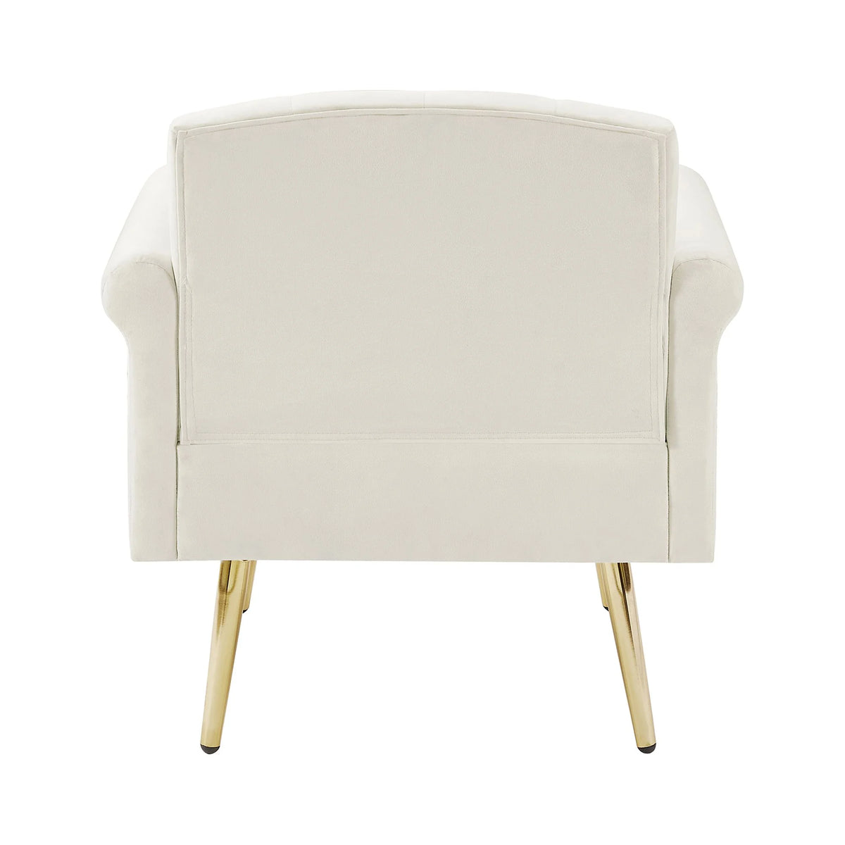 Velvet Armchair with Metal Legs D4984