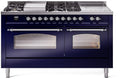 Blue Dual Fuel Propane Gas Range P8015