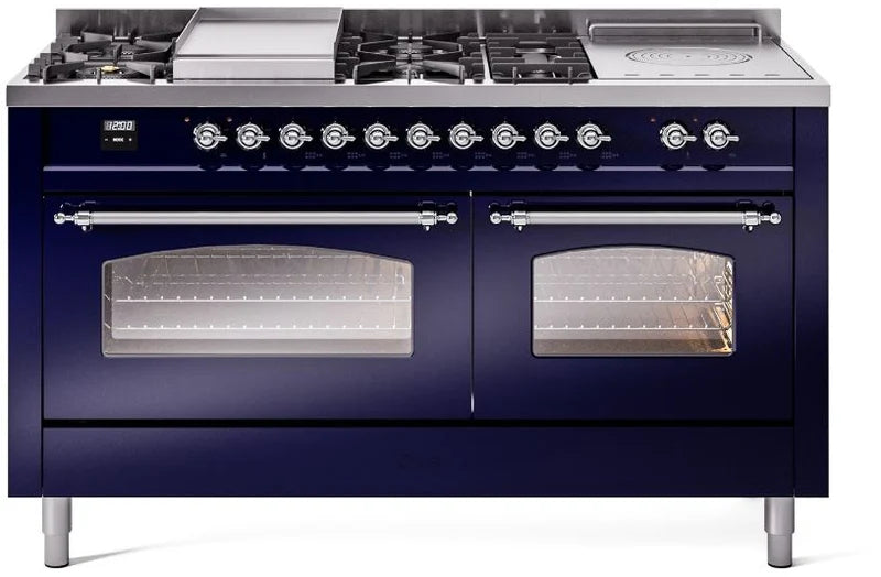 Blue Dual Fuel Propane Gas Range P8015