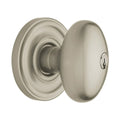 Egg Satin Nickel Keyed Entry Door Knob F8122