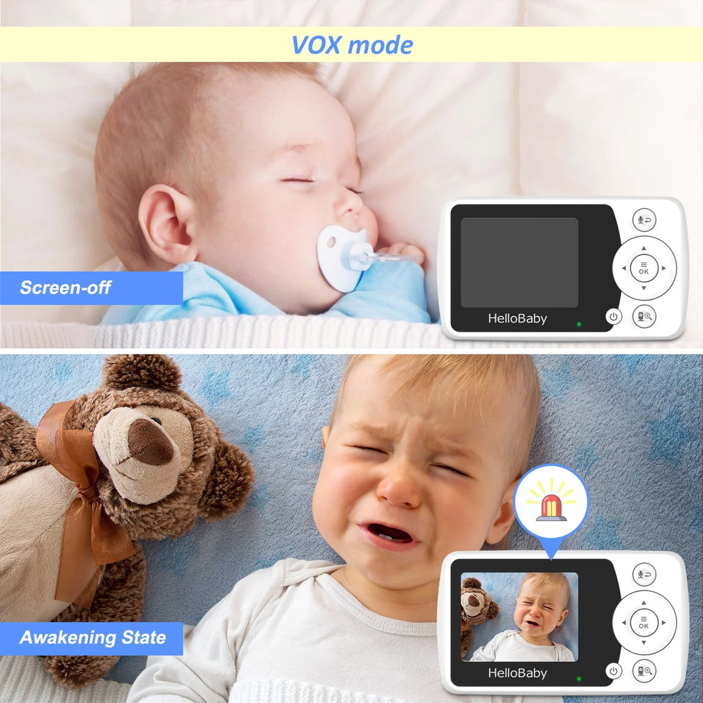 Baby Monitor with Camera and Audio, 2.4" LCD R581