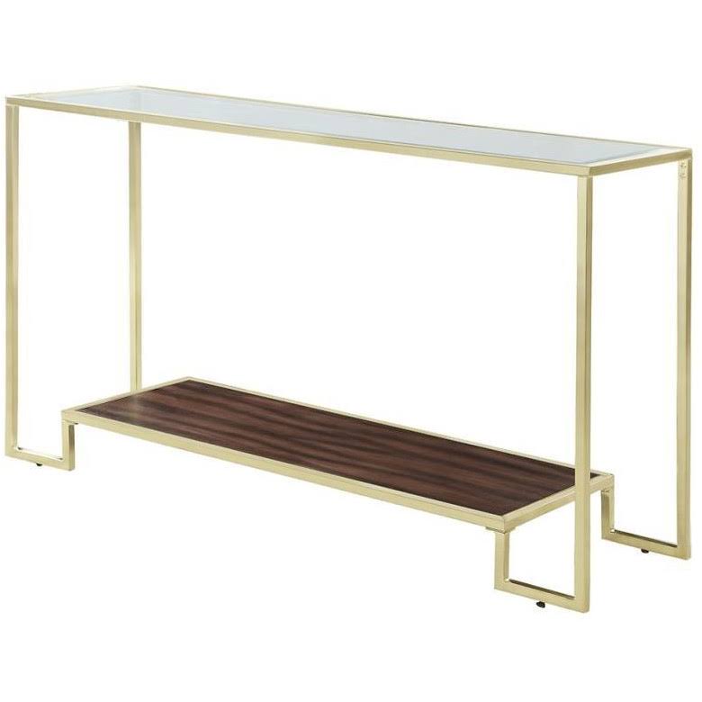 Brushed Brass Console Table U6064