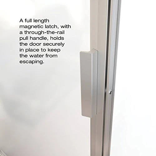 Clear Glass Shower Door Brushed Nickel Finish C473513