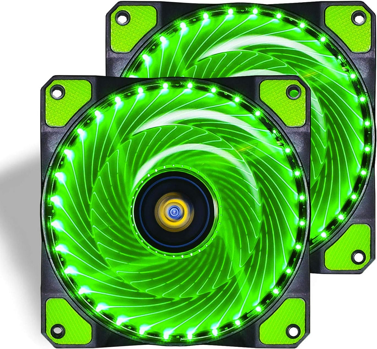 Blue 3 Pcs 120mm LED Case Fan D38189