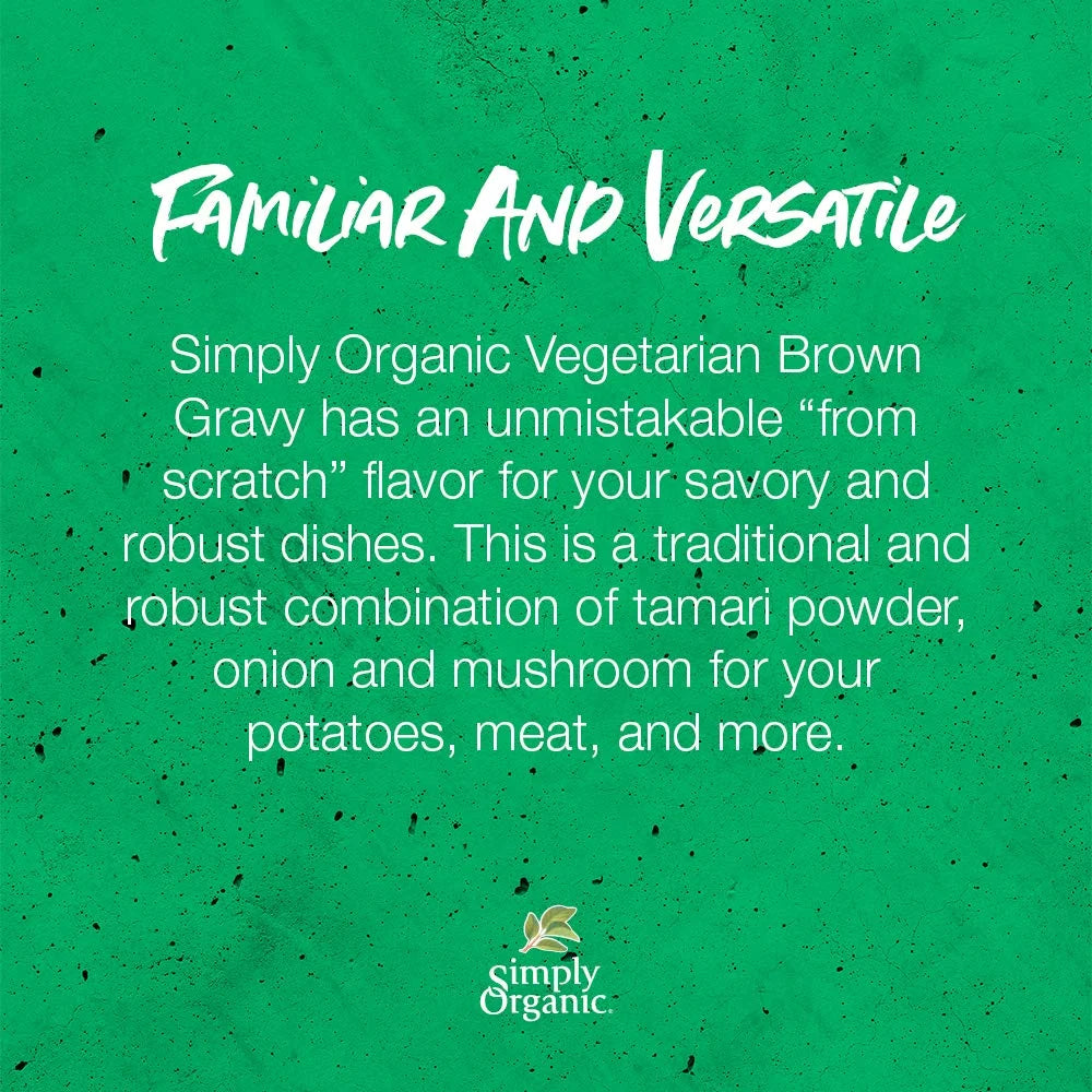 Organic Vegetarian Brown Gravy Mix 1 oz Pack of 12 F700