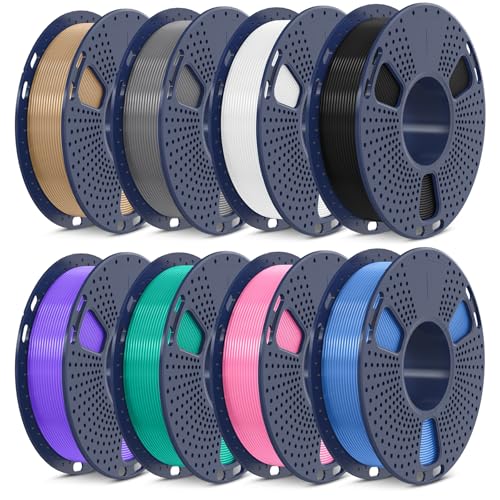 PLA+ 3D Printer Filament 1.75mm 8 Packs 0.25kg Each Spool H362475