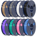 PLA+ 3D Printer Filament 1.75mm 8 Packs 0.25kg Each Spool H362475