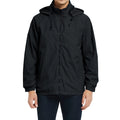 Lightweight Waterproof Hooded Rain Jacket Black XL U860315