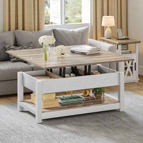 Lift Top Coffee Table Rustic Brown J244366