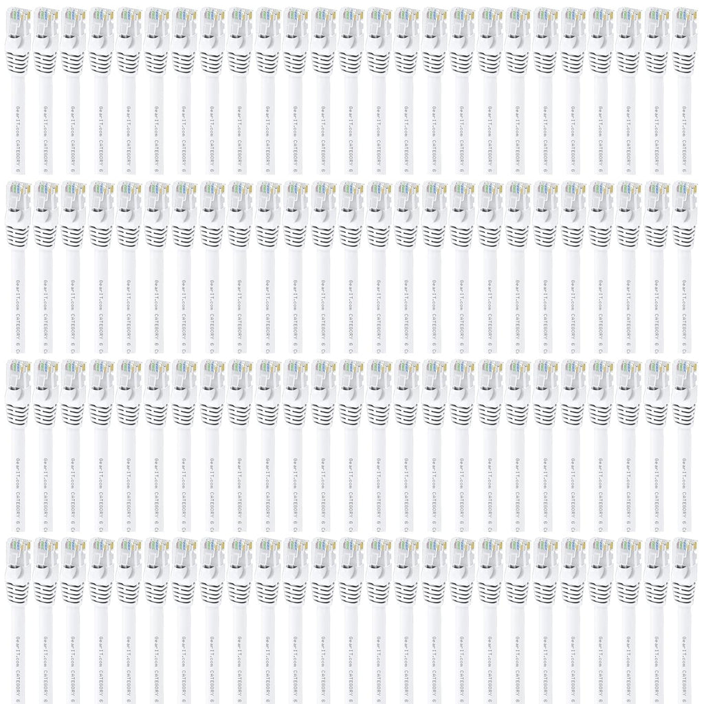 Cat 6 Ethernet Cable 1 ft (100-Pack) Blue Y97426