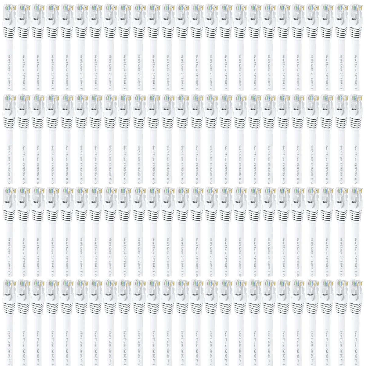 Cat 6 Ethernet Cable 1 ft (100-Pack) Blue Y97426