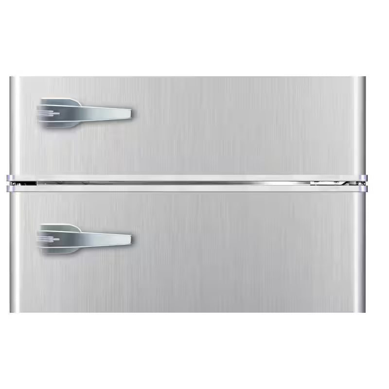 3.2 cu. ft. Retro 2-Door Mini Refrigerator with Top Freezer X227