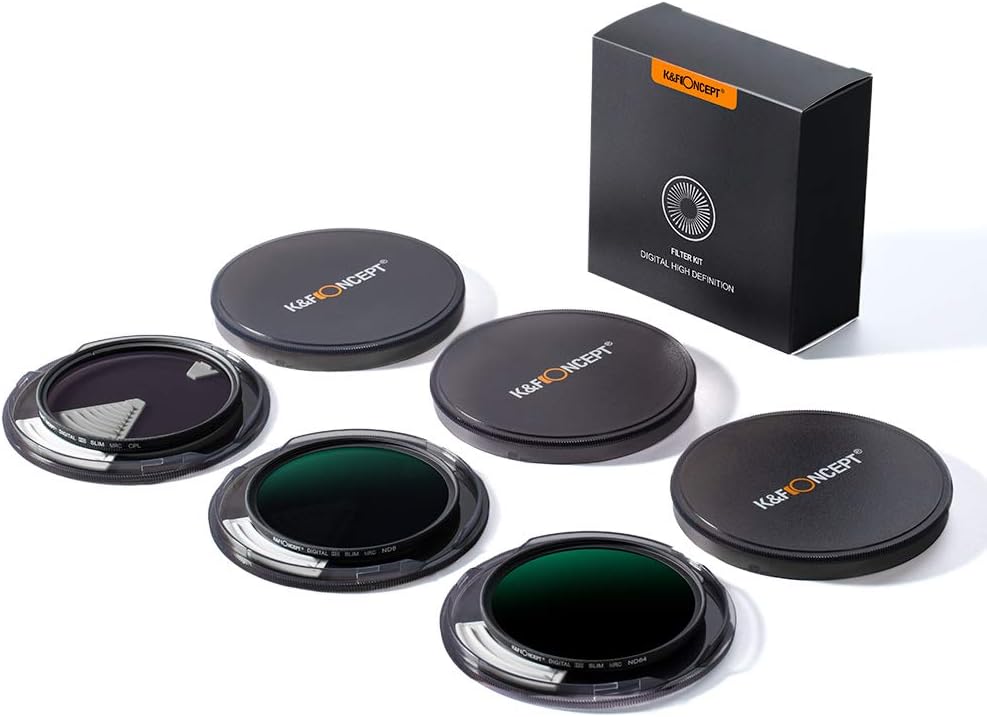67mm Neutral Density ND8 ND64 CPL Circular Polarizer Filter Set with Multi-Layer Coatings D153041