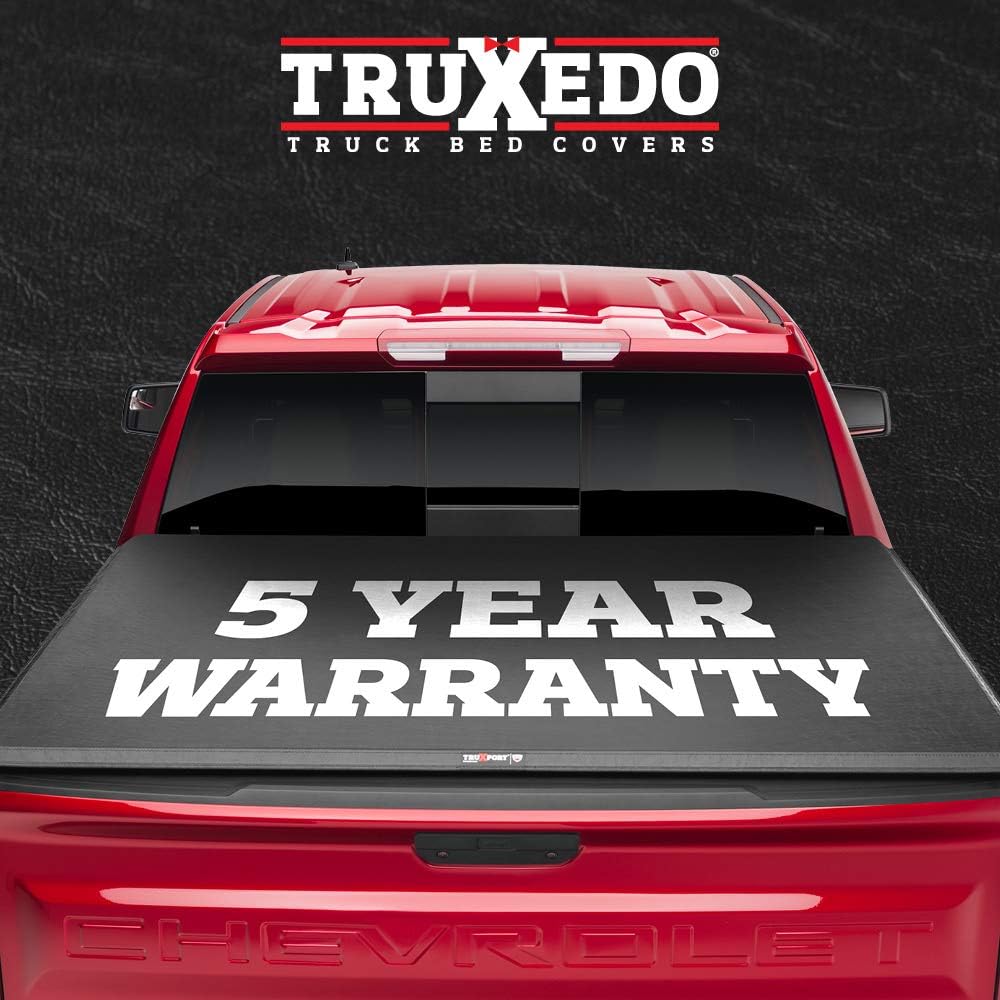 Soft Roll Up Truck Bed Tonneau Cover, Black T559