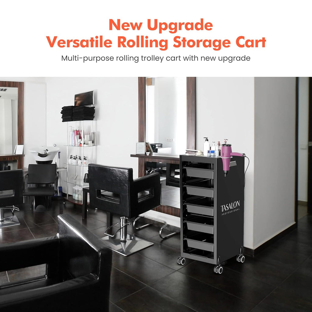 Salon Trolley Cart with 5 Trays T6292