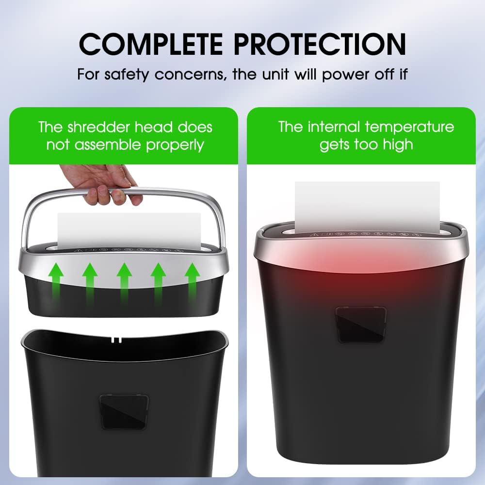 8-Sheet Cross-Cut Paper and Credit Card Shredder, 3.96 Gallon E349