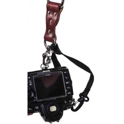 Black Leather Three-Camera Harness C45907