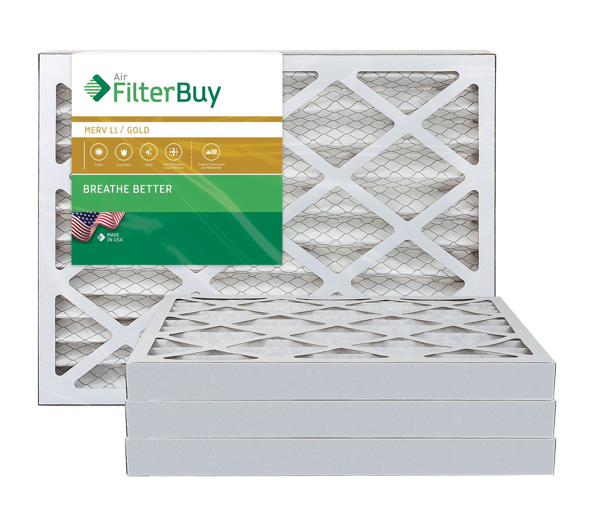 12x16x2 Pleated AC Furnace Air Filter, Pack of 4 A9200