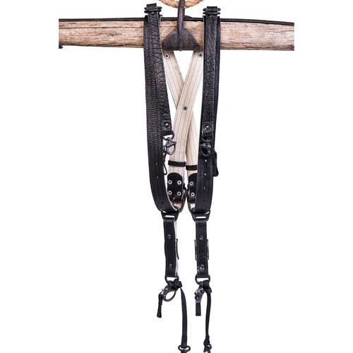Black Leather Three-Camera Harness C45907