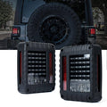 Red LED Tail Light Assembly with Turn Signal and Back Up J240504