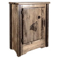 Accent Cabinet with Laser Engraved Wolf Design K635
