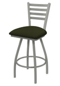 36x22 Swivel Extra Tall Bar Stool with Anodized Nickel Finish and Pine Seat T627764