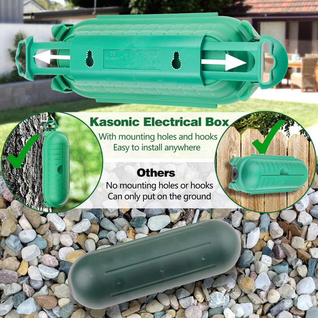 3 Pack Green Weatherproof Electrical Connection Box X85464