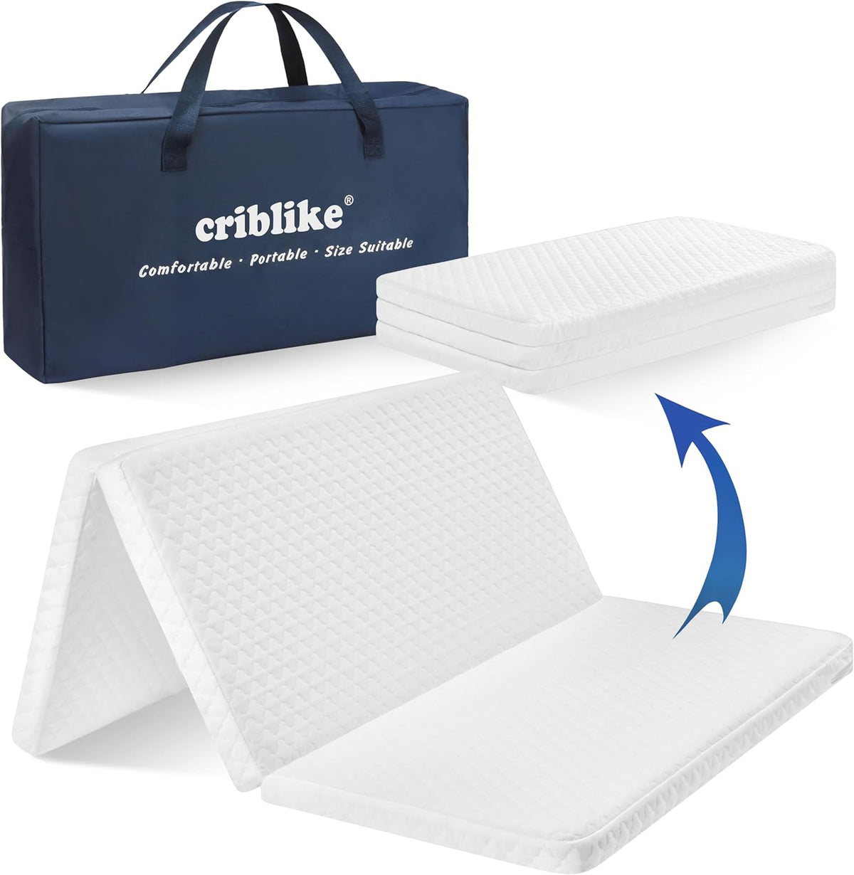 38’’x26’’ Waterproof Portable Crib Mattress Topper E26574