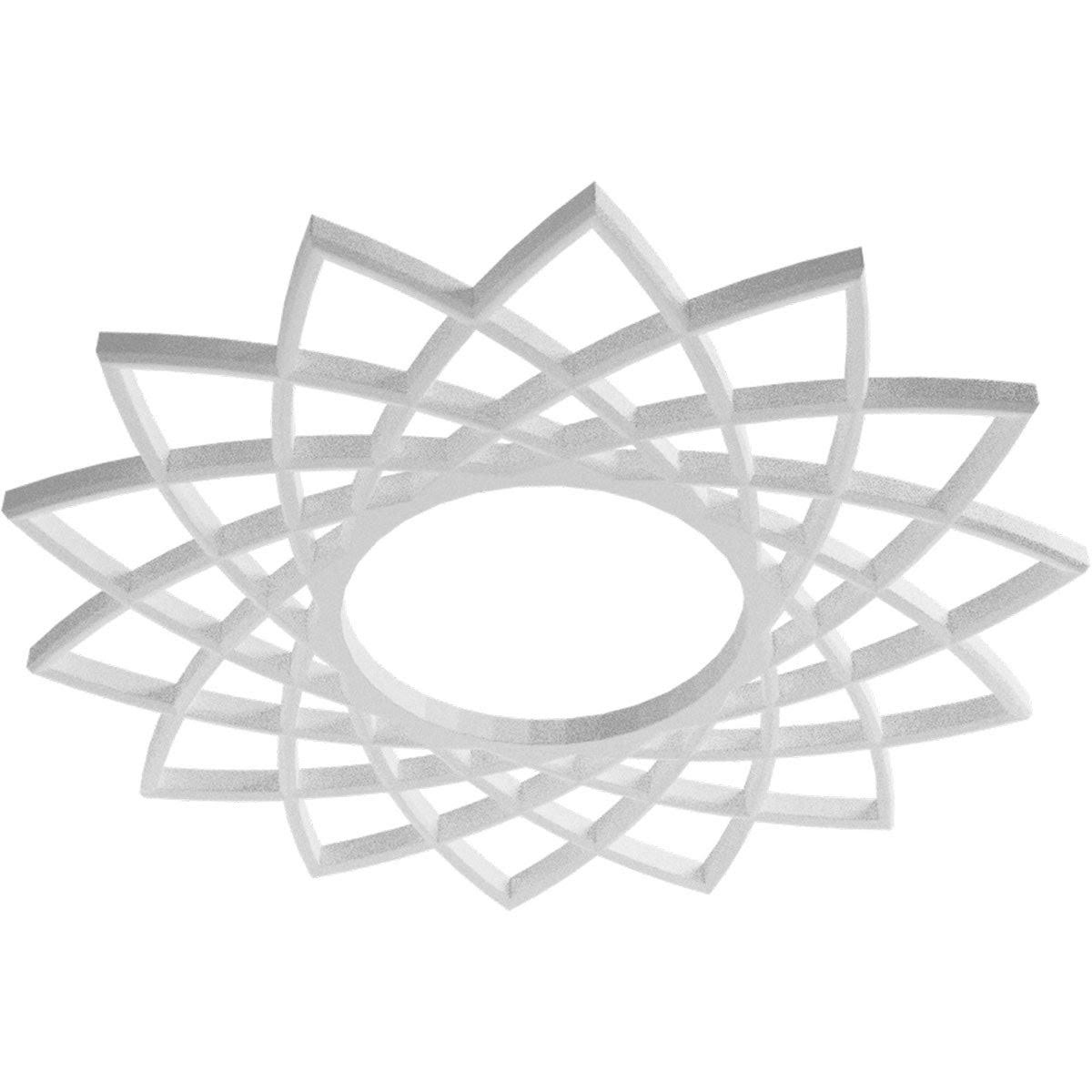 38x22OD x 14 5/8x22ID x 1x22P PVC Pierced Ceiling Medallion T196